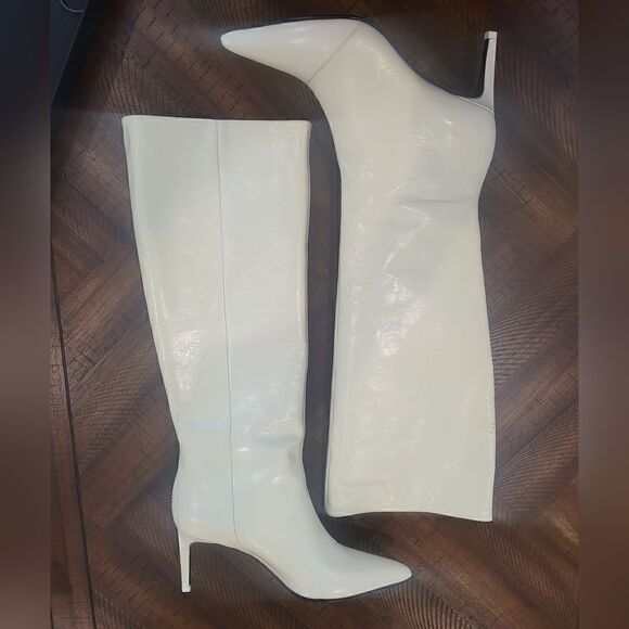 MSRP $795 Rag & Bone Beha Knee High Off White Boot Size 9 (EU 39) - Picture 3 of 11